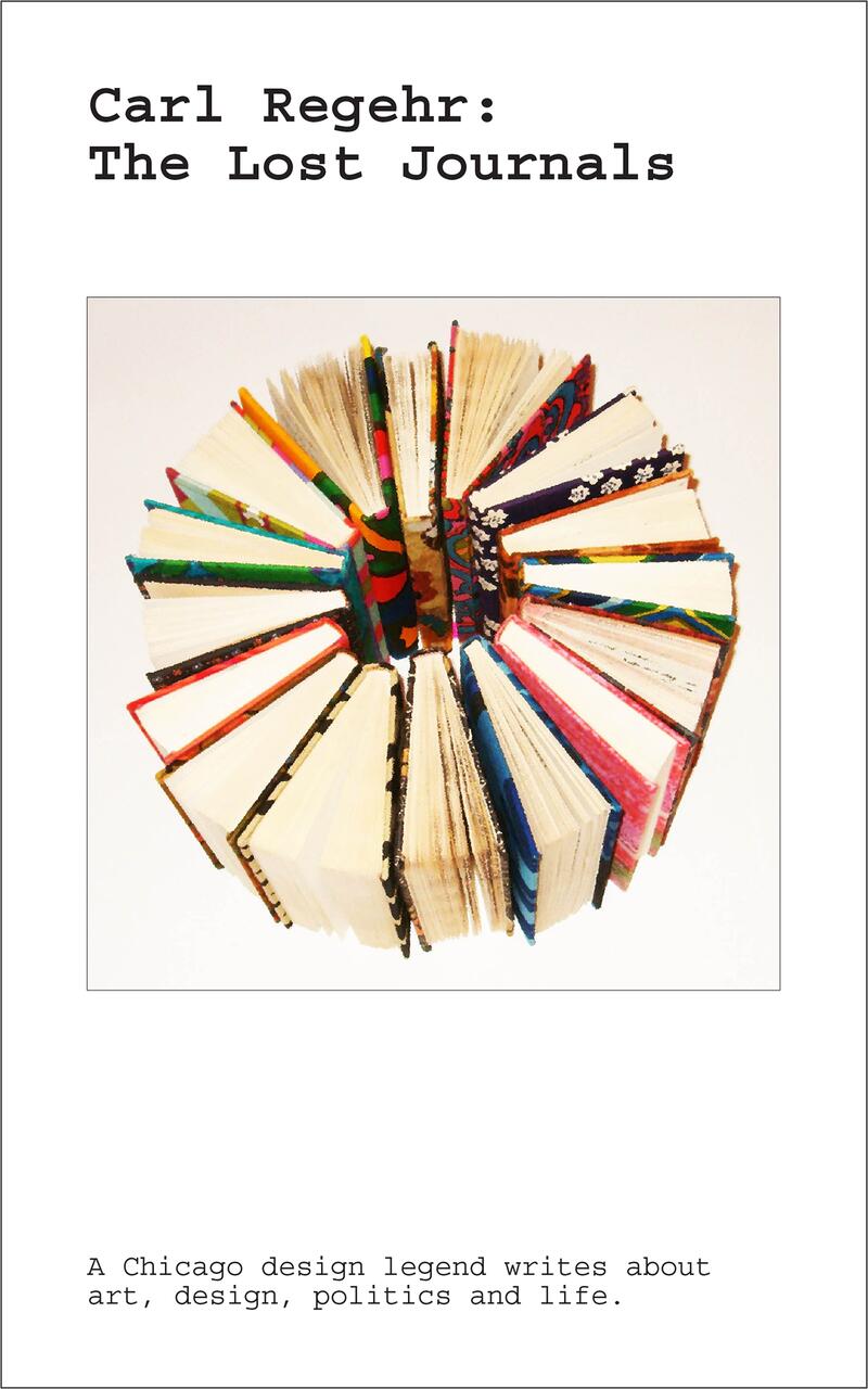 Colorful journals arranged in a circular pattern with covers facing outward.