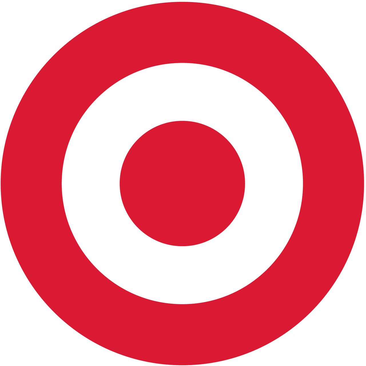 Red and white target logo with concentric circles, featuring a small red circle in the center, surrounded by a white ring, and an outer red ring.
