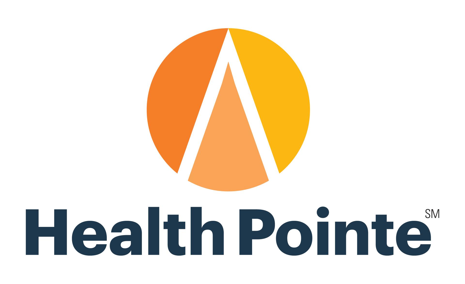 Health Pointe logo with an orange and yellow circle featuring a stylized letter "A."