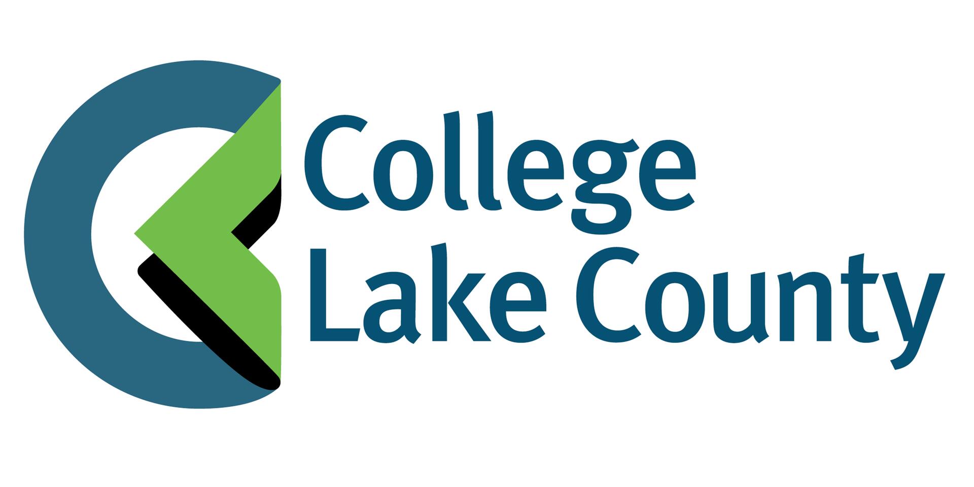 College of Lake County logo with a stylized "C" and "L" in blue and green.