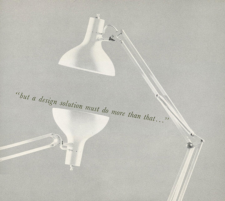 Two anglepoise lamps with adjustable arms on a plain background.