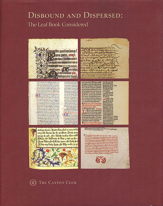 Six historical manuscript pages displayed on a maroon background, featuring intricate and ornate medieval calligraphy and decorations. Includes diverse text styles and illuminated letters.