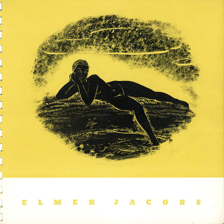 A silhouette of a reclining figure on a yellow background, surrounded by abstract brush strokes.