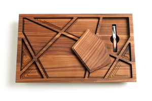 16C-194_Puzzle Tray - Limited edition wooden wine tray_Stephanie M. Tharp/Bruce M. Tharp