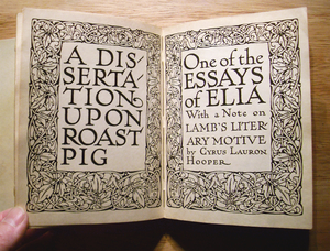 19A-182_A Dissertation upon Roast Pig book design_Frederic W. Goudy