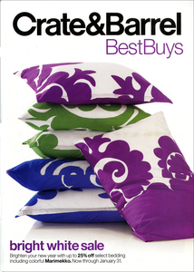 19E-25_Crate & Barrel: Best Buys, Marimekko catalog cover_ Allesandro Franchini/C&B Team