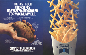 05A-101_Maximum Yield French Fries Ad _Bert Bentcover